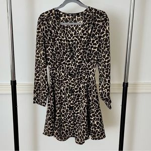 Zara Animal Print Dress Size S